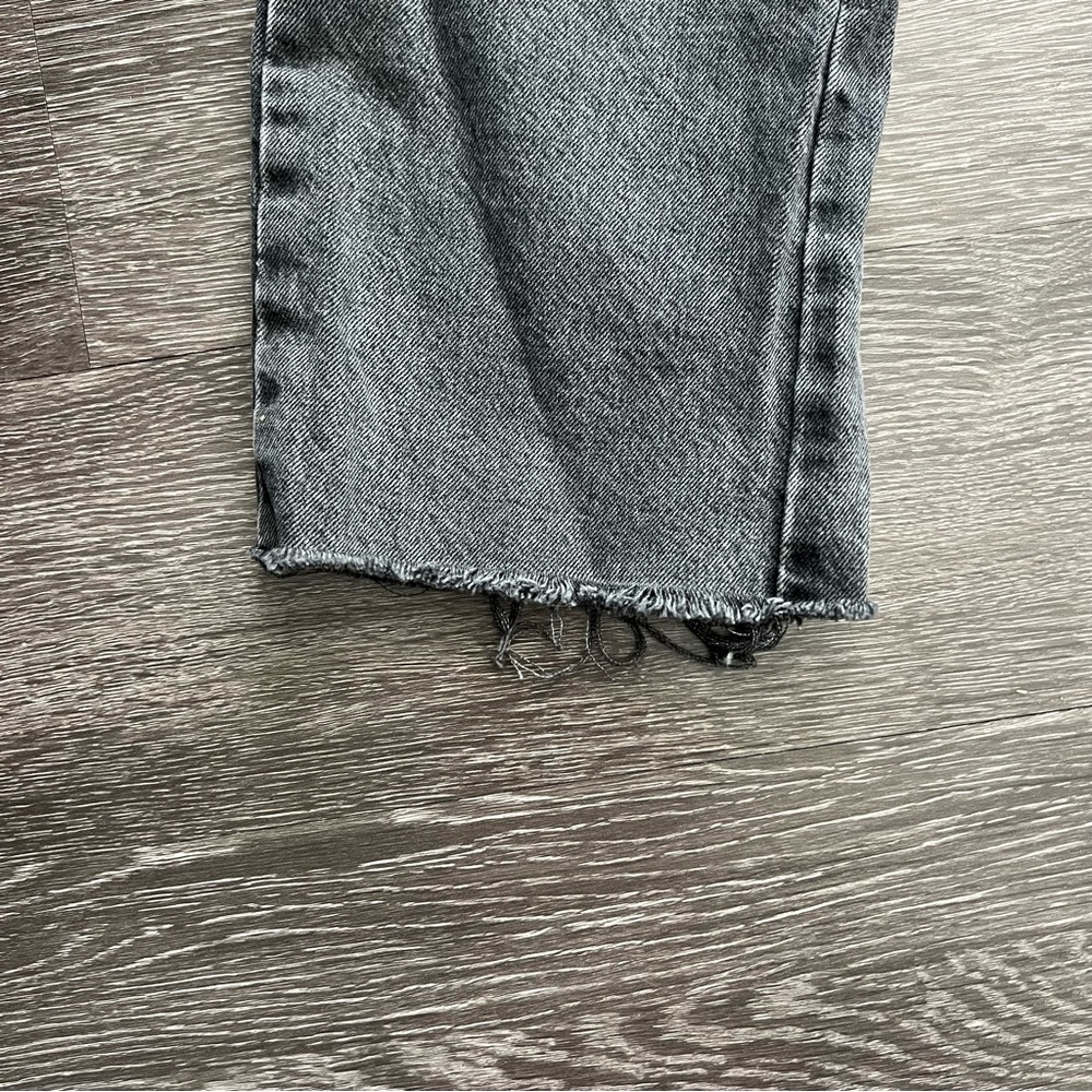 Zara Z1975 High-Waisted Straight-Leg Foil Jeans - Picture 3 of 10